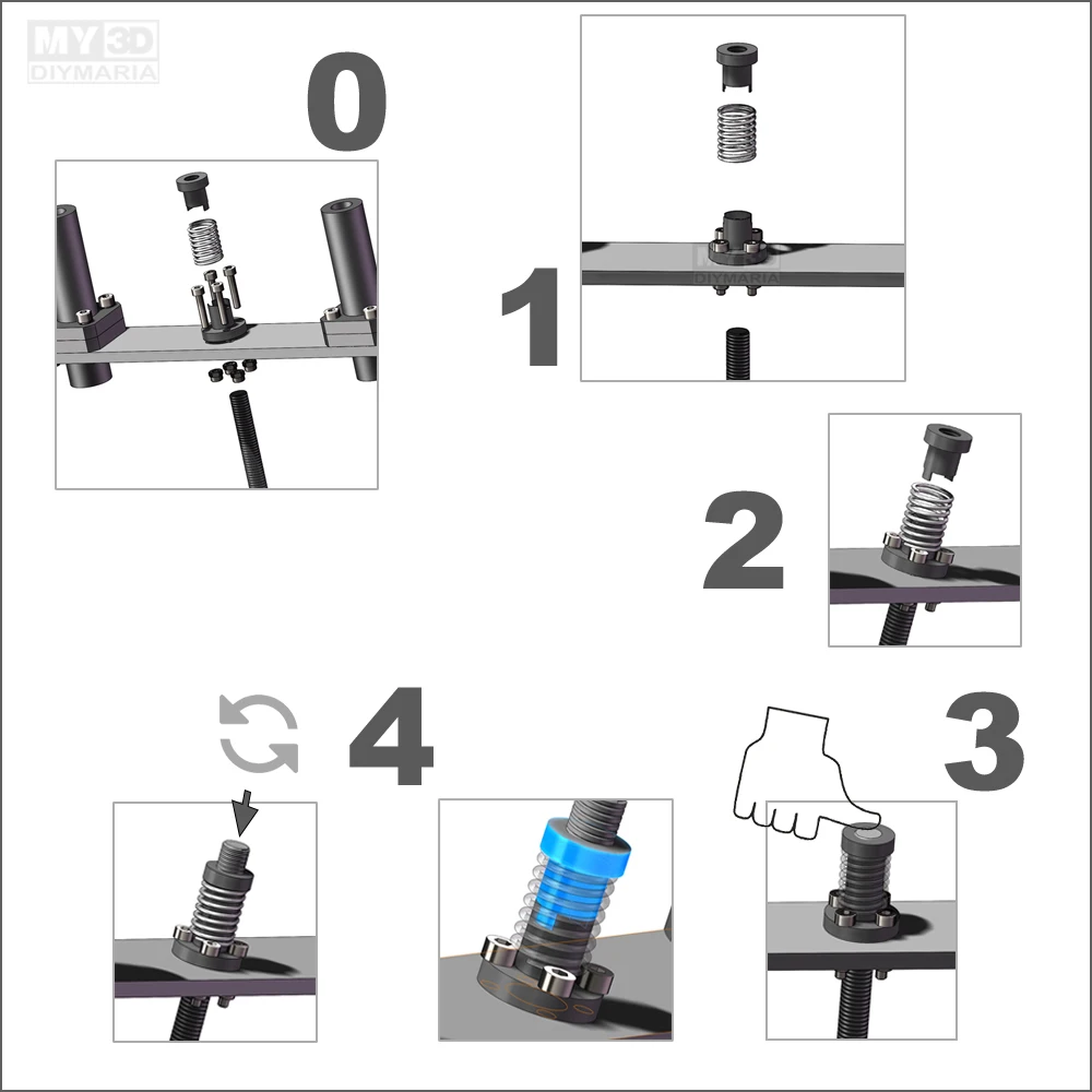 Модернизированная ось Z для фотолампы рандовый винт T8 винтовая гайка 2 мм/8 мм