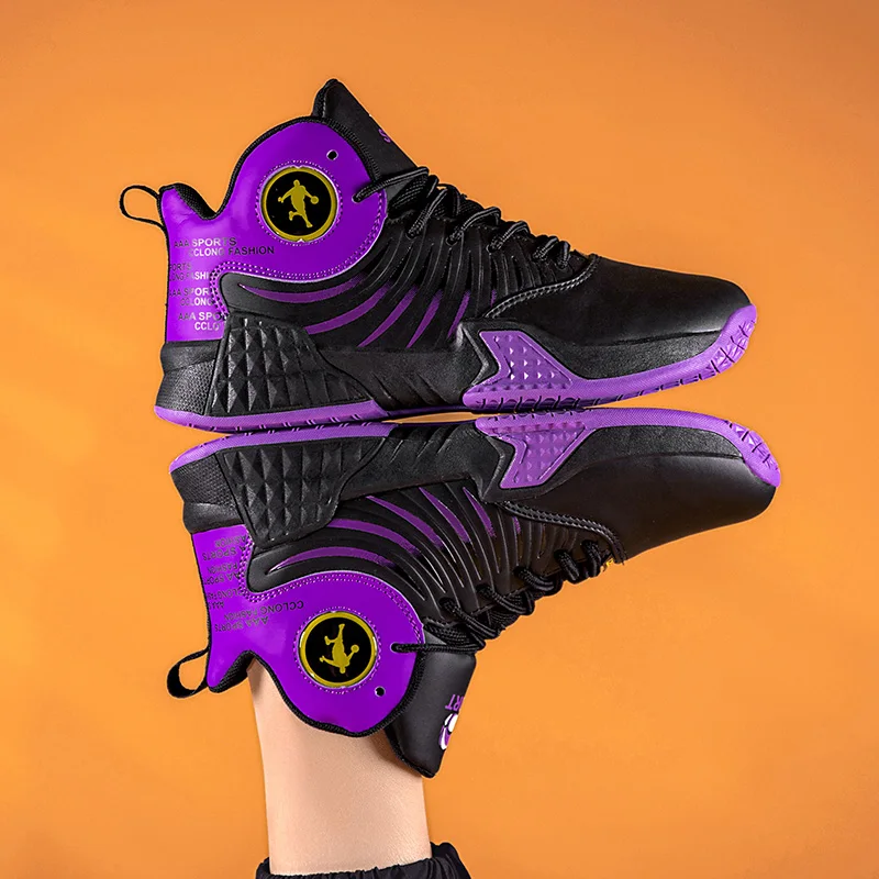 

Basketball Shoes for Men Lace-Up High Top Light Sneakers Retro Outdoor Sports Shoes Breathable Women Walking Shoes Basket Femme