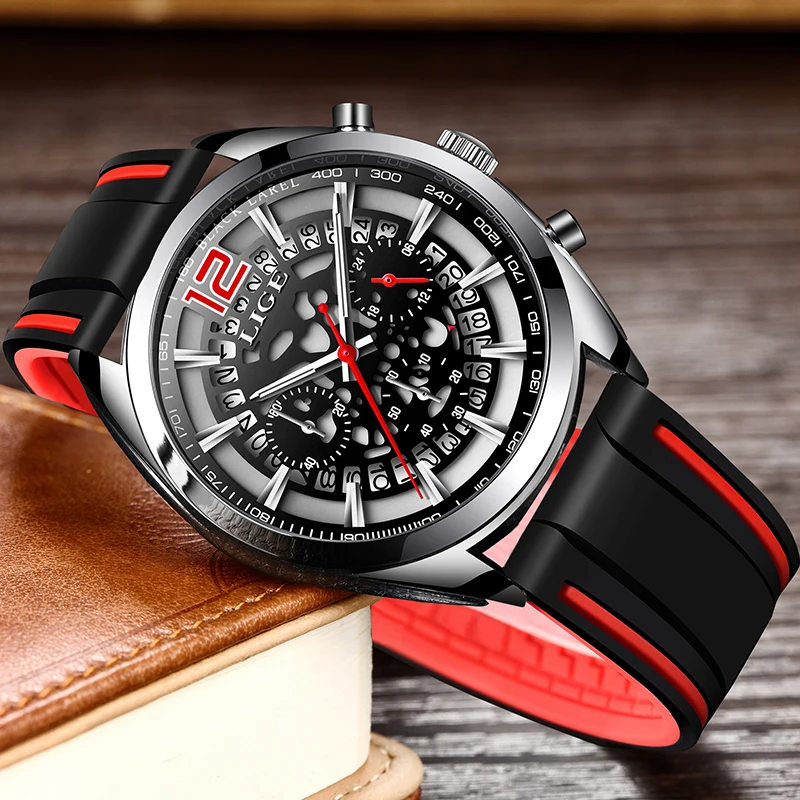 2019 полые мужские s часы лучший бренд класса люкс силиконовые ремешок военные
