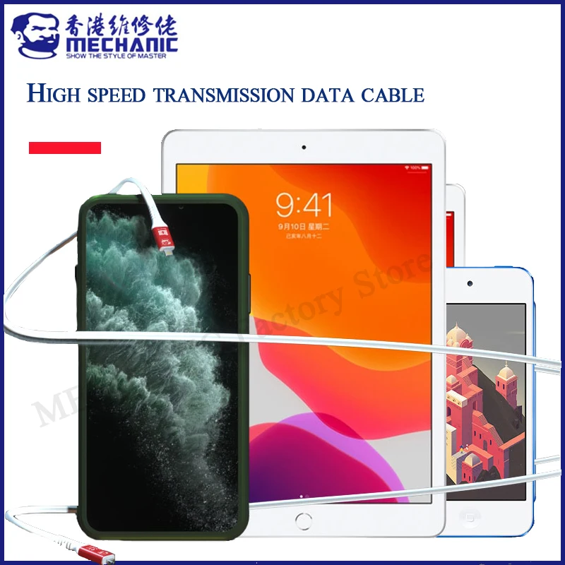 MECHANIC 480Mbit/SEC TPE Lightning Top Speed Transmission Data Cable LTL01S For iPhone iPad phone Video Photo Synchronization