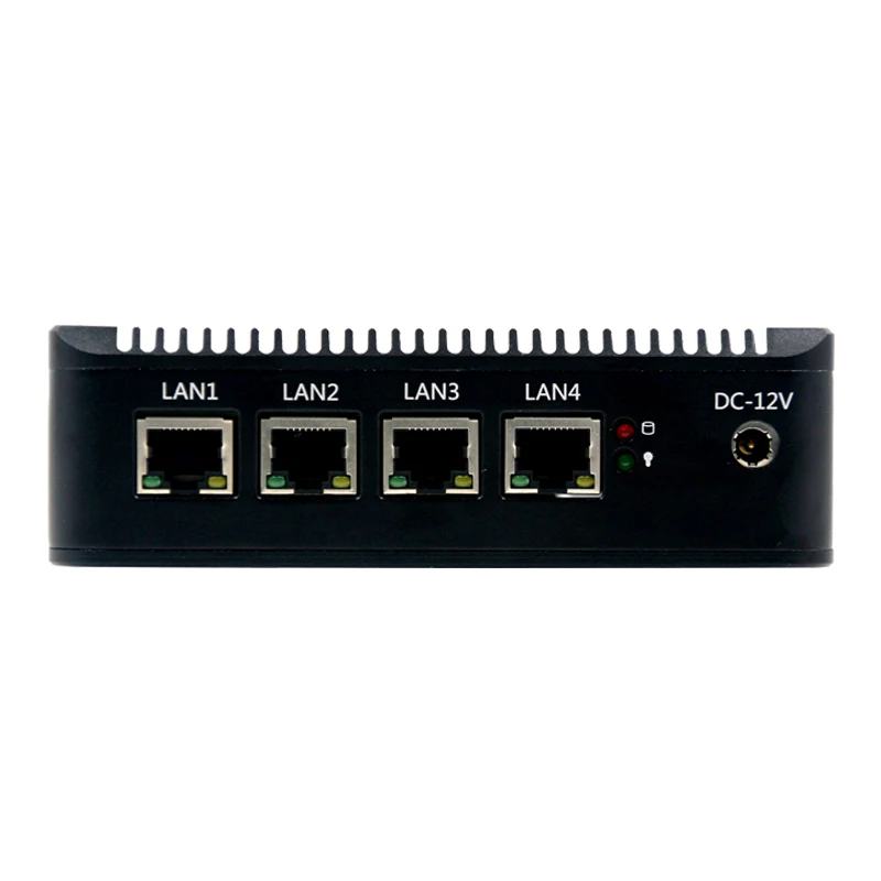 Безвентиляторный мягкая маршрутизатор Intel Pentium J4205 4 ядра мини ПК с VGA HD MI сетевая
