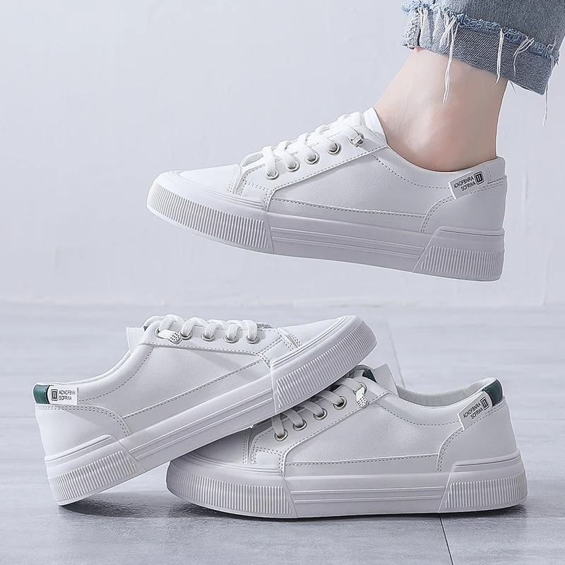 

The new spring and summer 2021 han edition white shoe female student leisure sandals ins breathable thick soles