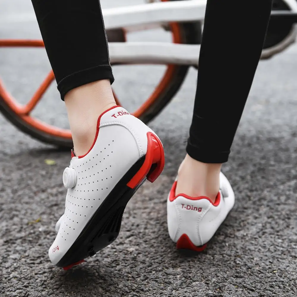 Мужская велосипедная обувь с зажимами для всех шоссейных велосипедов и педалями