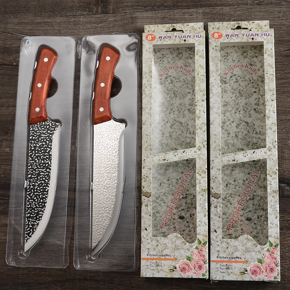 8 дюймов Kiritsuke нож для выживания полный Tang Кливер шеф-повара кованые столовые