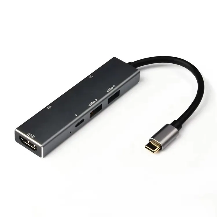 USB 3 1 Type-C концентратор HDMI-совместимого адаптера 4K Thunderbolt до TF Card Reader PD для MacBook Pro/Air