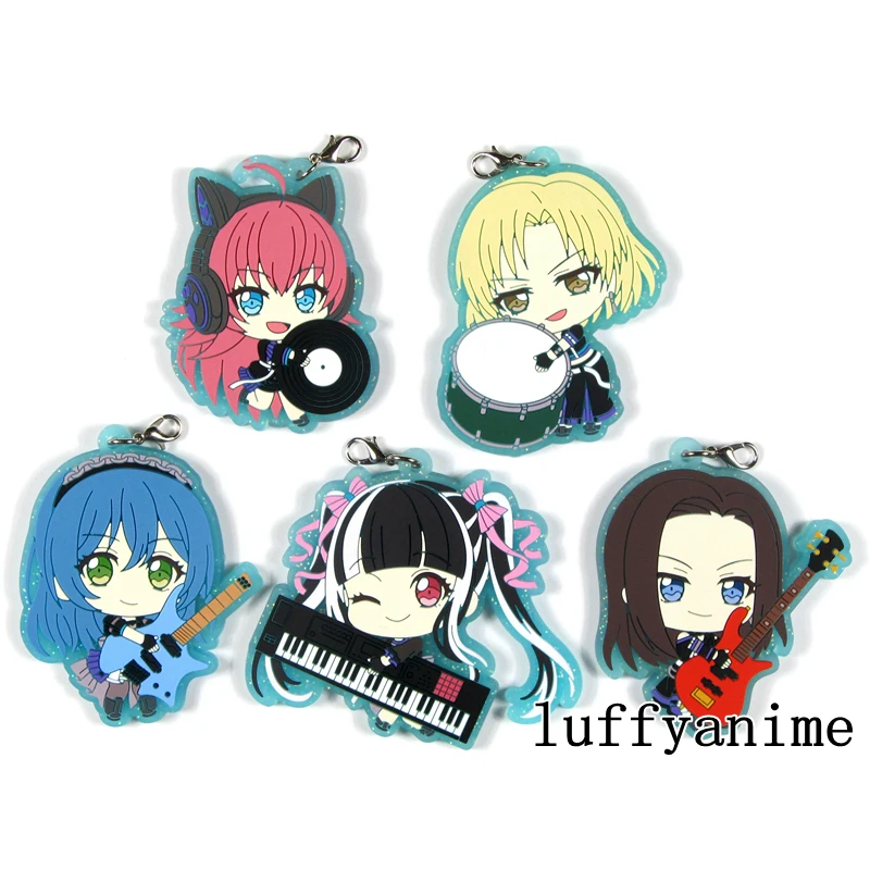 

BanG Dream! Rubber Mascot Pendant bangdream Nyubara Reona Satou Cute Anime Mobile Cell Phone Straps accessories Charm Keychain