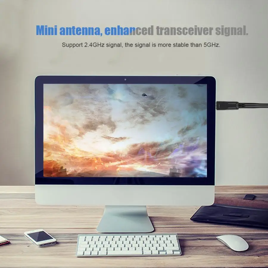 Ноутбук беспроводной WiFi приемник USB2.0 беспроводная сетевая карта поддержка 802 11