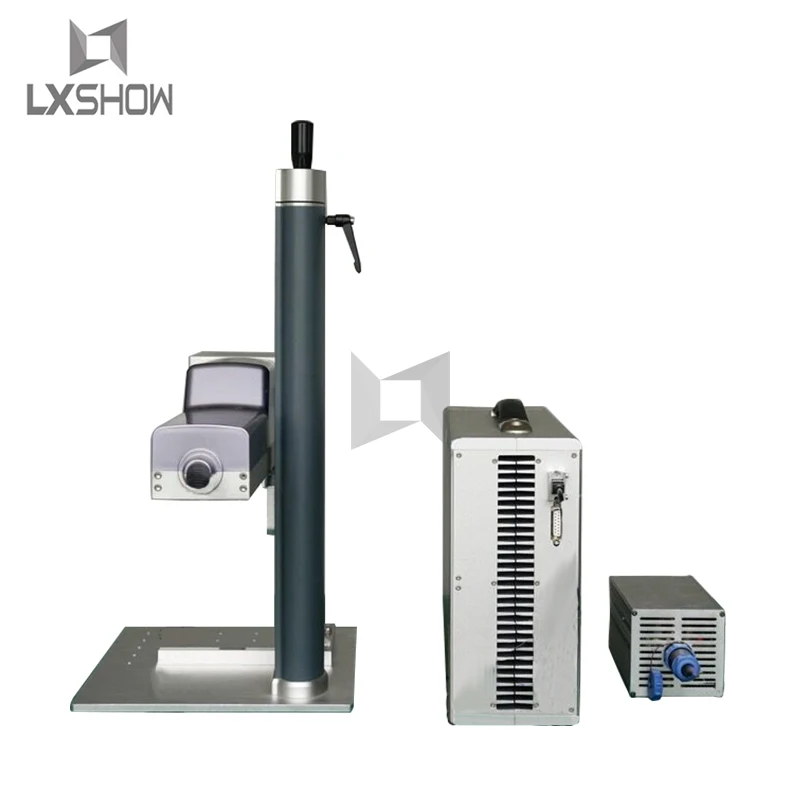 30 Вт портативная волоконная лазерная маркировочная машина с поворотом |