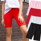 Женские летние велосипедные шорты, эластичные базовые шорты, однотонные черные шорты, 4 цвета, женские широкие брюки тренировочные брюки Strike