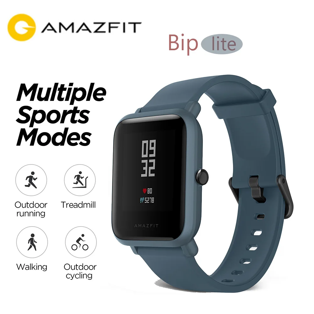 【EU Stock】 2020 оригинальный Amazfit Bip Lite Смарт-часы 45 * дней Срок службы батареи Bluetooth для