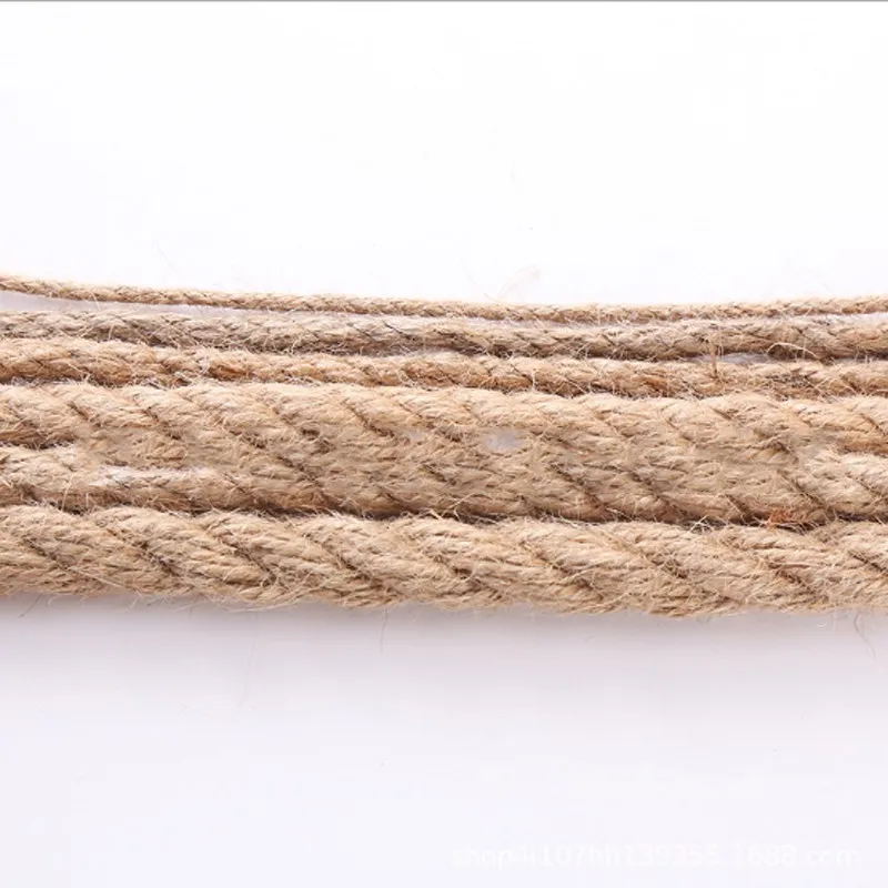 500m Natural Jute Cord Hemp Rope Decoration Photo Album Gift Box Wedding Party DIY Handmade Craft Materials Wholesale Business | Дом и сад