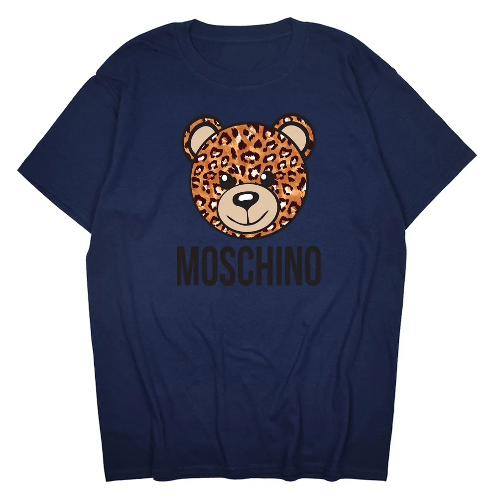 

2021 Women T-Shirts Bear Imprint Logo t Casual Cotton Short Sleeve Tops Polo With Brand Labels