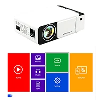 ALSTON T5 полный светодиодный hd-проектор 2500 люмен HDMI USB 1080p портативный проектор фильмов Beamer