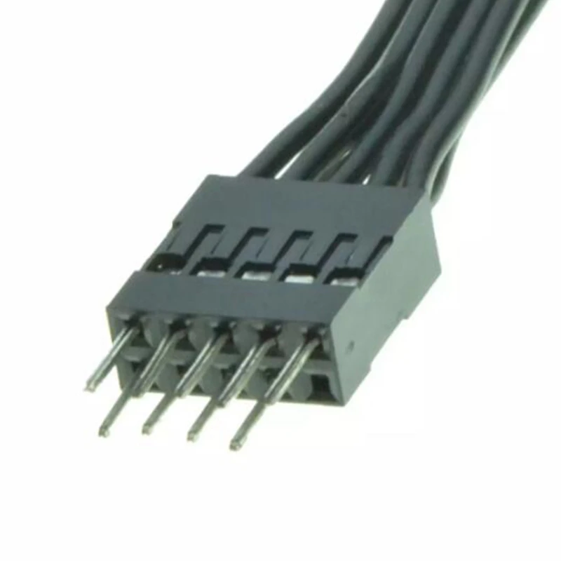 

Mainboard 9Pin USB 2.0 Male to Female Extension Data Cable Cord Wire Line 30cm USB Extension Cable, 2 Pack