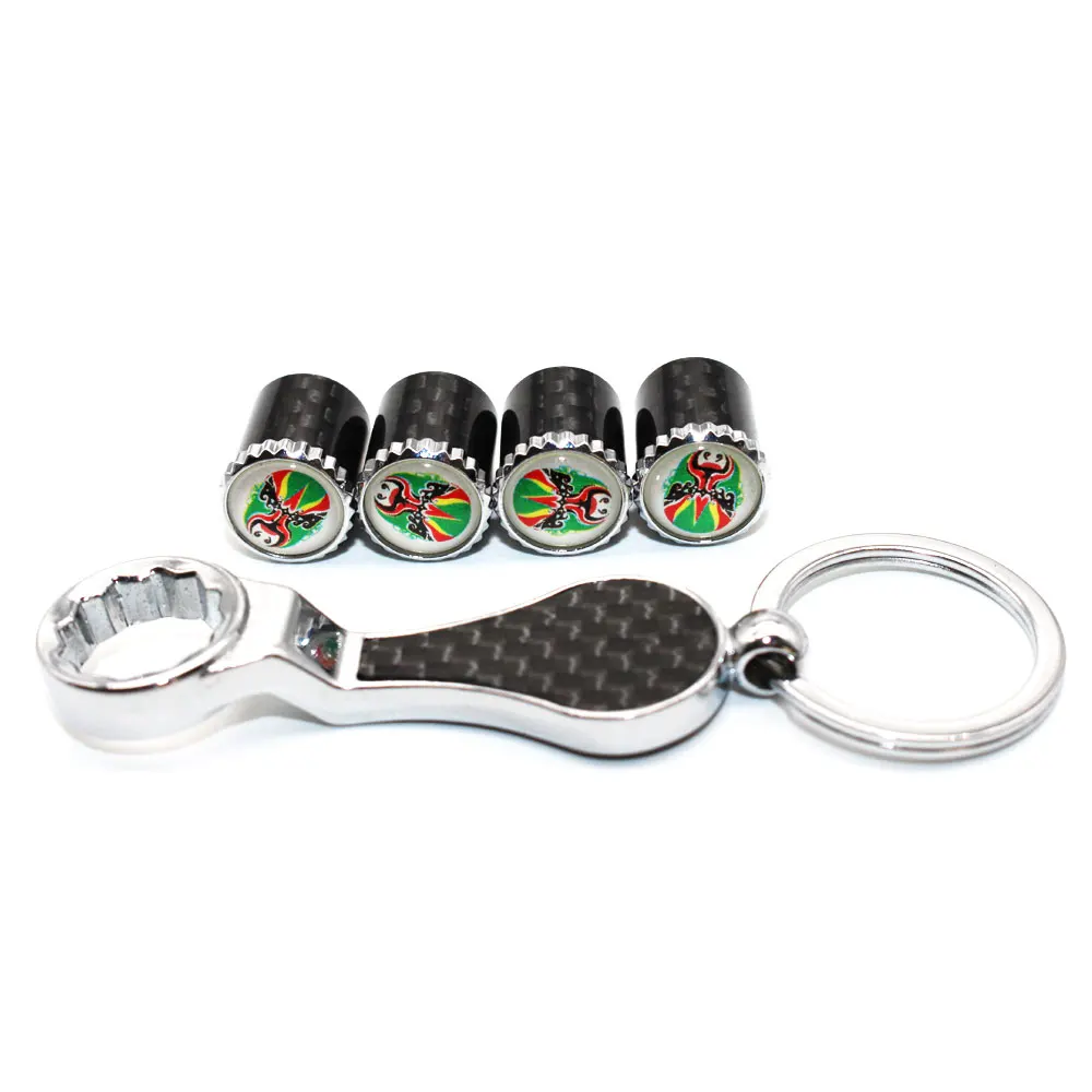 5 шт./компл. эмблема в стиле лица авто колеса шины воздушный клапан колпачки с