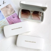 mayten white unisex fashion men women glasses leather case protective box sunglasses accessories optical reading eyeglasses box