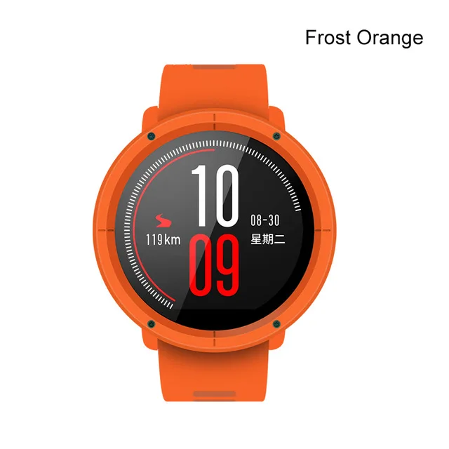 SIKAI тонкий корпус рамка для Xiaomi Huami Amazfit Pace Замена ПК корпус часов Полные Защитные чехлы для huami 1 amazift - Цвет: orange