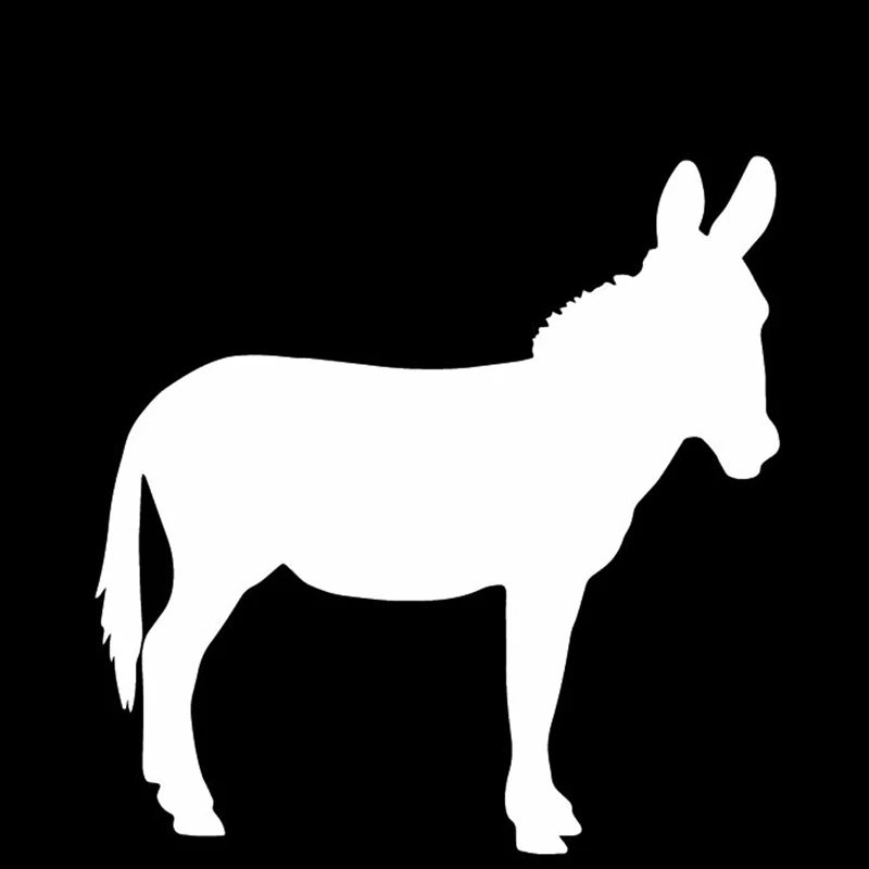 Автомобильная наклейка KKs с красивым рисунком осла Водонепроницаемые