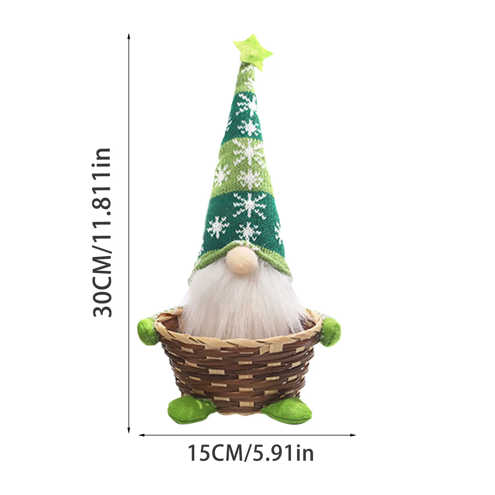 

Плюшевый гном в клетку