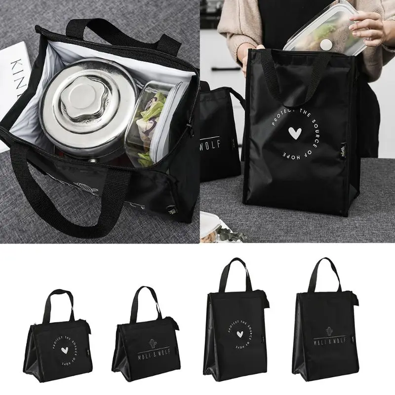 

Пищевой контейнер, портативный изолированный Ланч-бокс, Термосумка, модная сумка для хранения пикника, сумка для женщин и детей