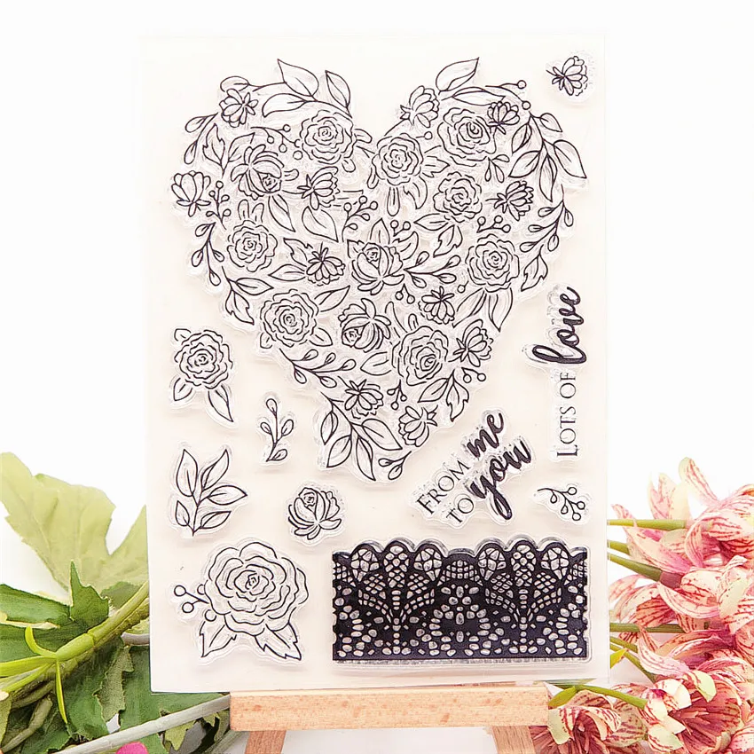 

Штампы силиконовые прозрачные для скрапбукинга, 10,5 х15 см