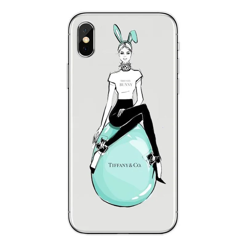 Силиконовый чехол для телефона Tiffany's из ТПУ с завтраком iPhone 7 7Plus XS Max 5s SE 6 6S Plus Holly