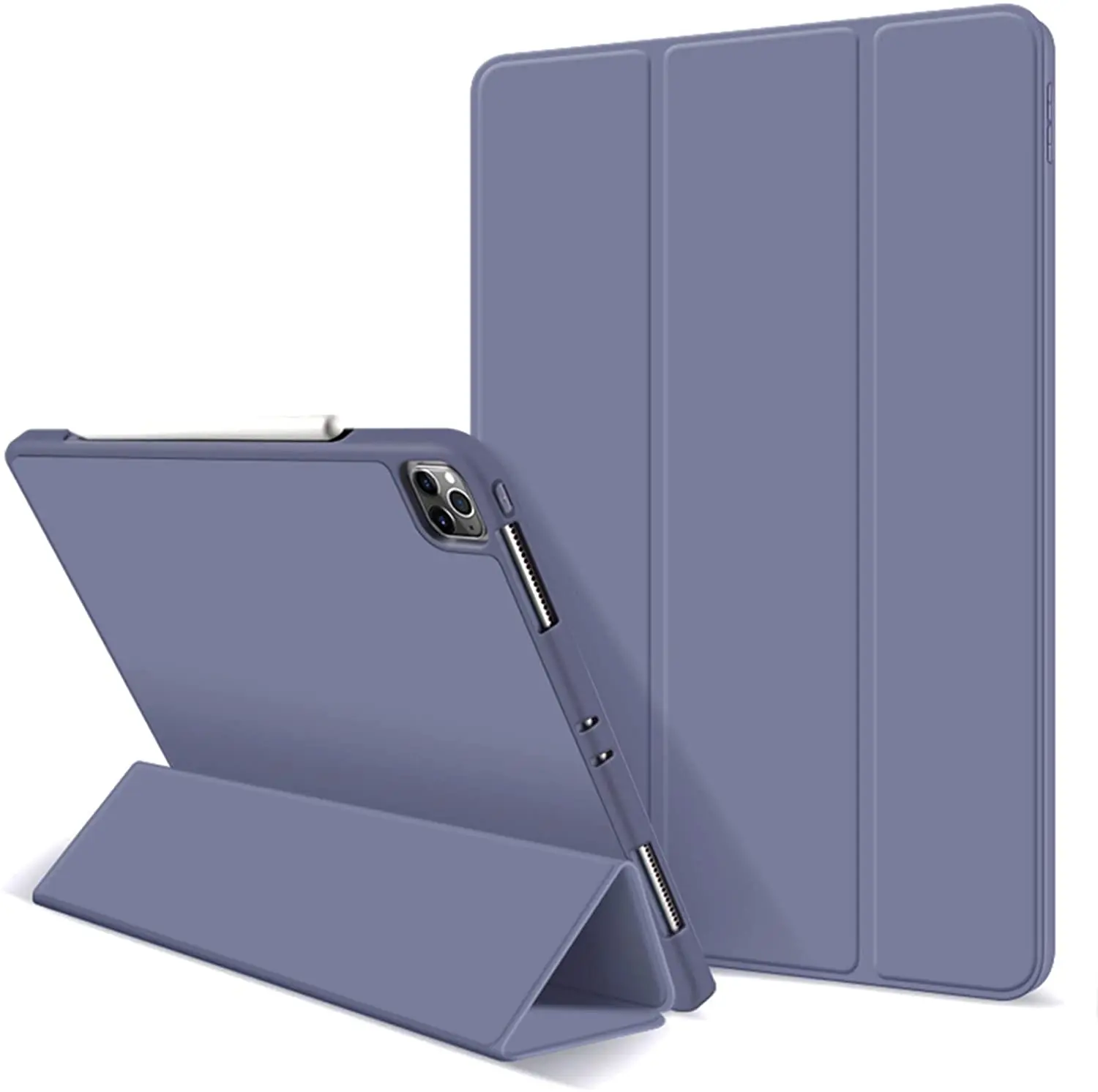 

Aoub Case for iPad Pro 11 2021, Auto Sleep/Wake Ultra Slim Lightweight Trifold Stand Smart Cover, Soft TPU Back Case with