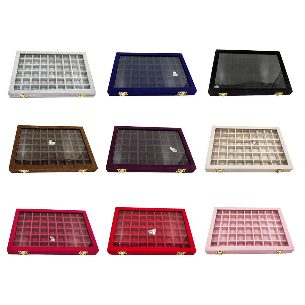 Деревянная шкатулка для украшений Запираемые Органайзеры хранения сережек и