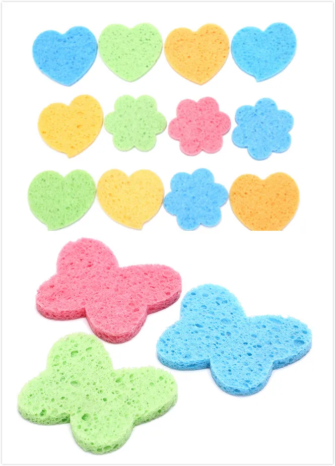 3 шт./2 шт. натуральная древесная волоконная Очищающая губка для отшелушивания Puff