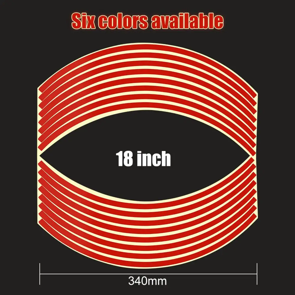 16 шт./компл. полосок светоотражающий для мотокросса велосипед Мотоцикл Авто