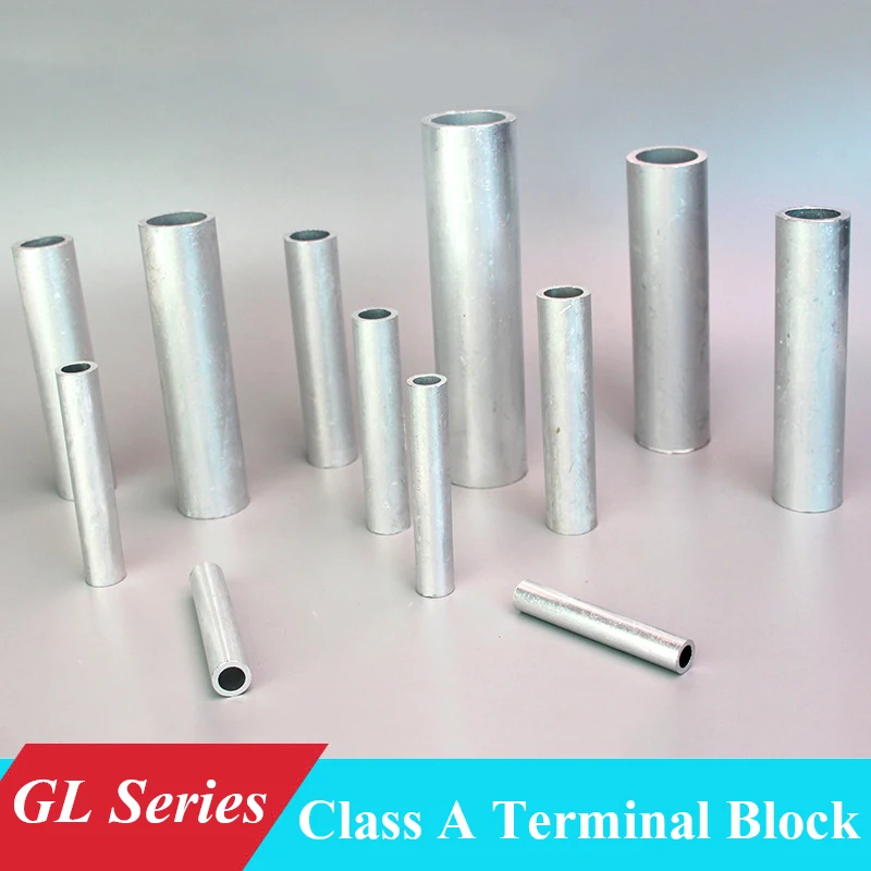 

1PC Aluminum No Insulation Wire Cable Hole Passing Connecting Sleeve Tube Ferrule Lug Connector Crimp Terminal