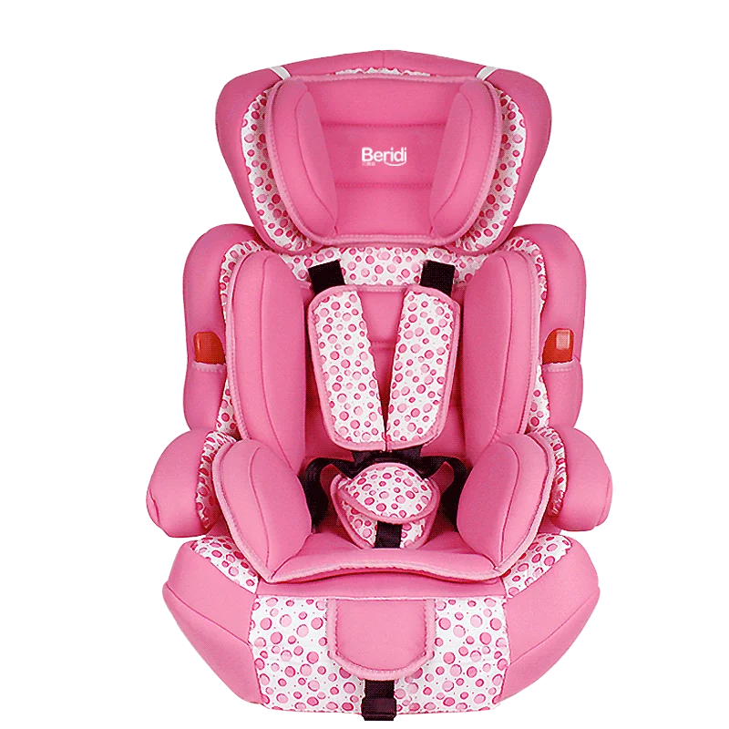 820Reddy (beridi) CHILDREN'S Car Seat Car Mounted Baby Universal Car Mounted Seat 9 Months-12-Year-Old Adjustable Powder Dotted