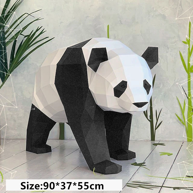 

Panda Cute 3D Paper Model Multi-Styles Animal Papercraft Puzzles DIY Kids Gifts Wall Mounted Decorations Home Deco Adult Toys