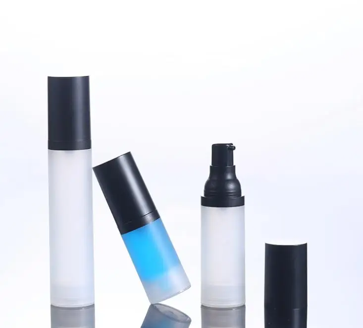 

20ml 30ml 50ml empty Airless PET lotion pump refillable cosmetic emulsion plastic perfume bottle Cream Vacuum Containers SN380