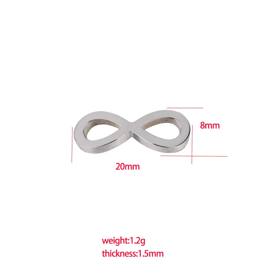 5 шт./лот соединители для браслетов из нержавеющей стали ожерелье подвески