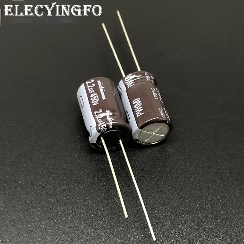 10 шт. 2 мкФ 450V2.2uf NICHICON PW серии 10x16 мм низкое сопротивление долгий срок службы 450V2.2uF