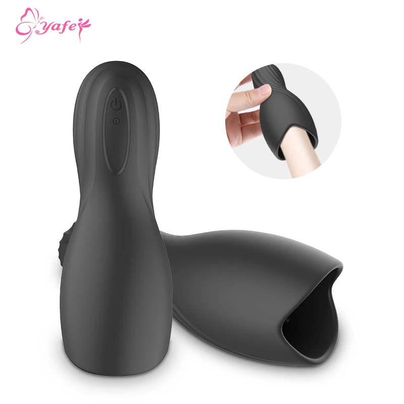 10 режимов скоростной пенис тренажер задержки мужской мастурбатор вибратор