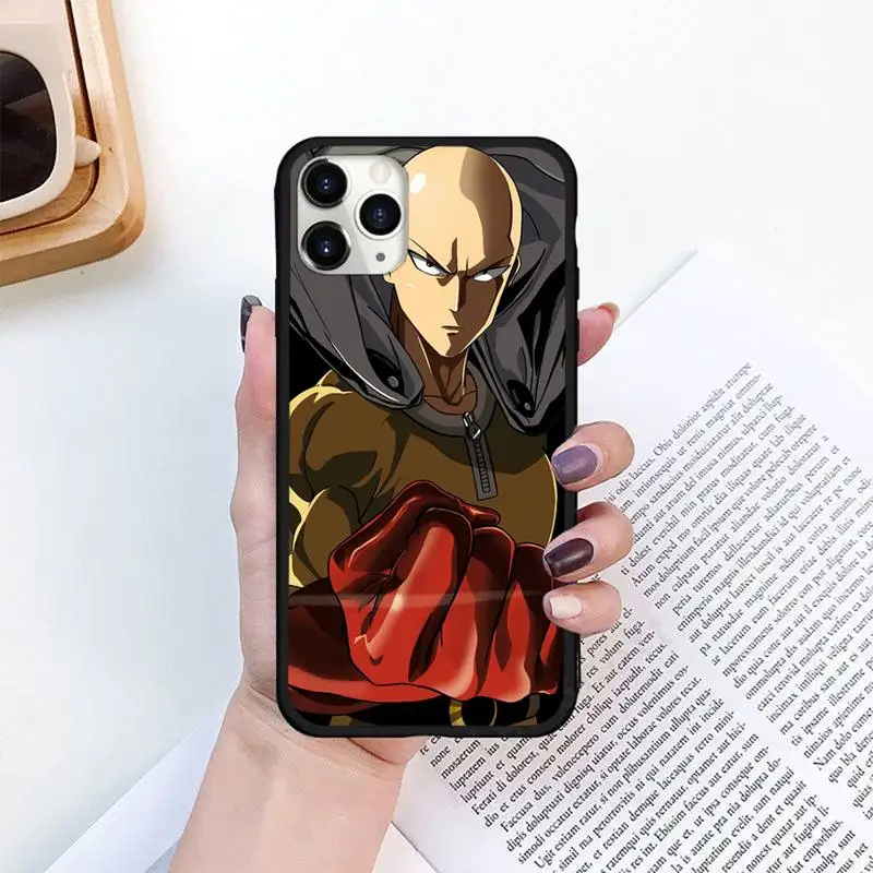 

Anime One Punch Man Phone Case for iPhone 11 12 pro XS MAX 8 7 6 6S Plus X 5S SE 2020 XR mini