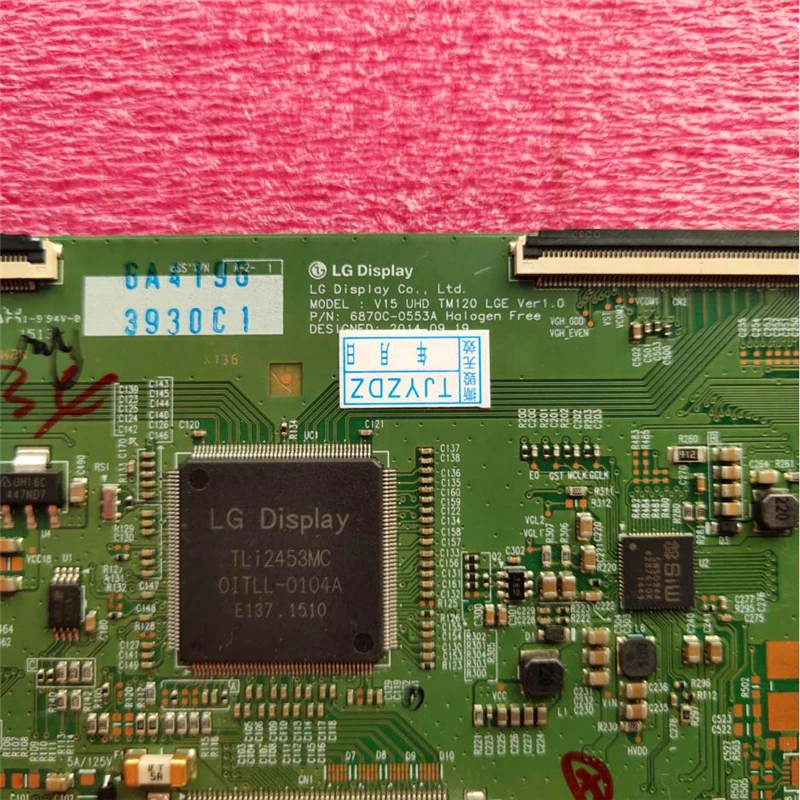 Оригинальная логическая плата для 55-дюймового телевизора 6870C-0553A V15 UHD TM120 LGE Ver1.0 3930C