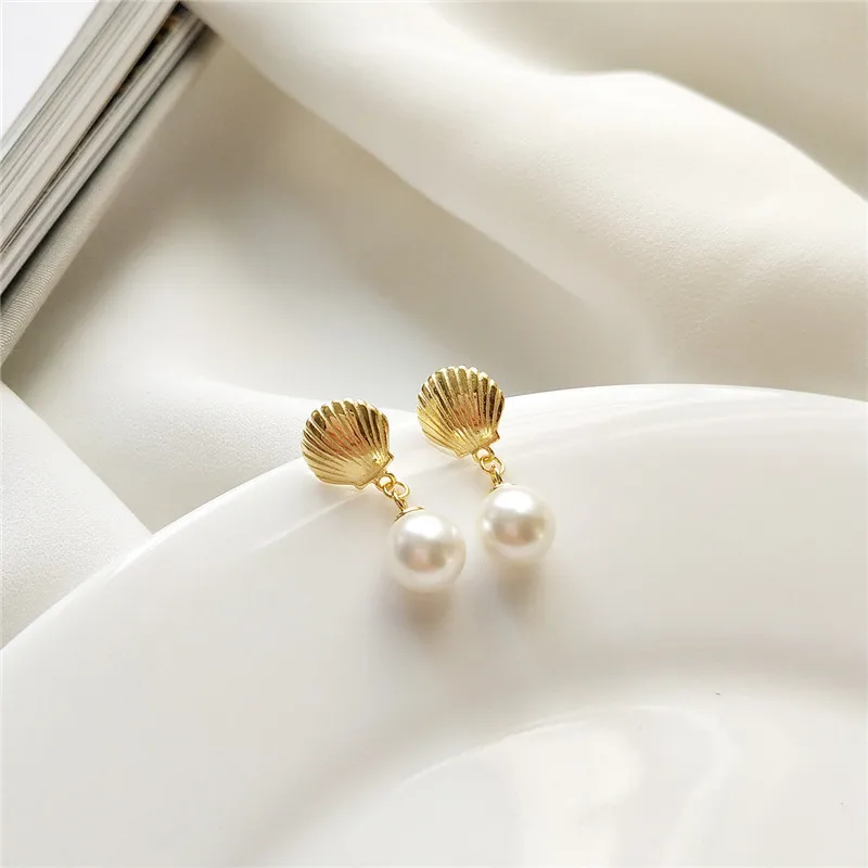 RUIYI реальные 925 пробы серебряные серьги для женщин новая оболочка пресной воды