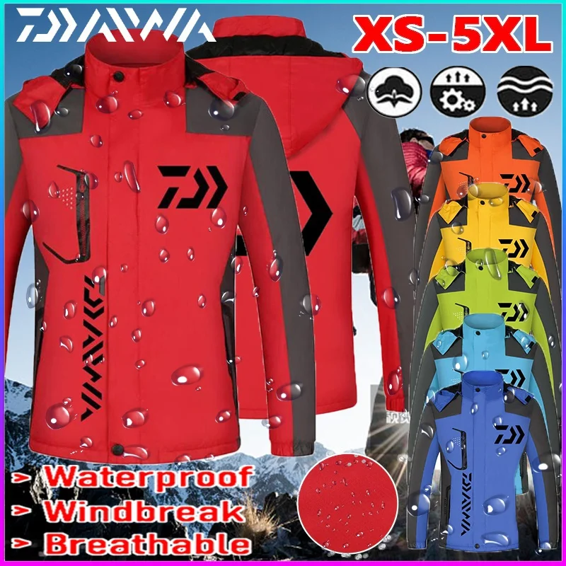 

2021 Daiwa Autumn Winter Plus Velvet Outdoor Sport Fishing Jackets Windproof Waterproof Fishing Clothing Cycling Hiking Clothes