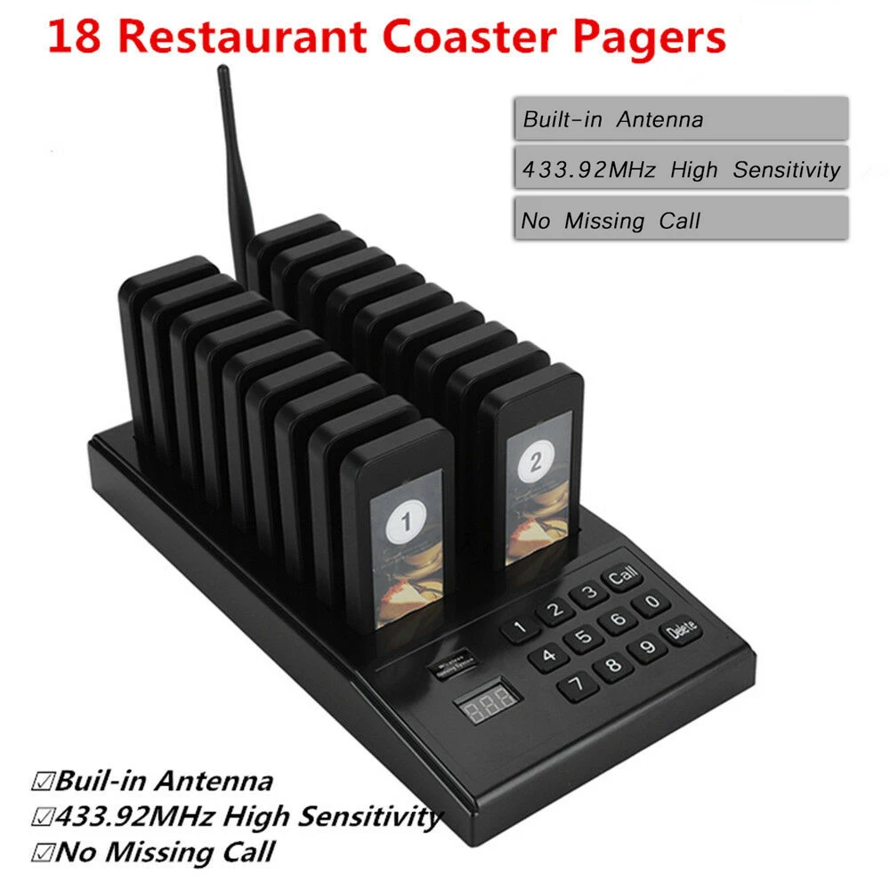Система вызова официантов пейджер для ресторанов беспроводной зуммер бипер