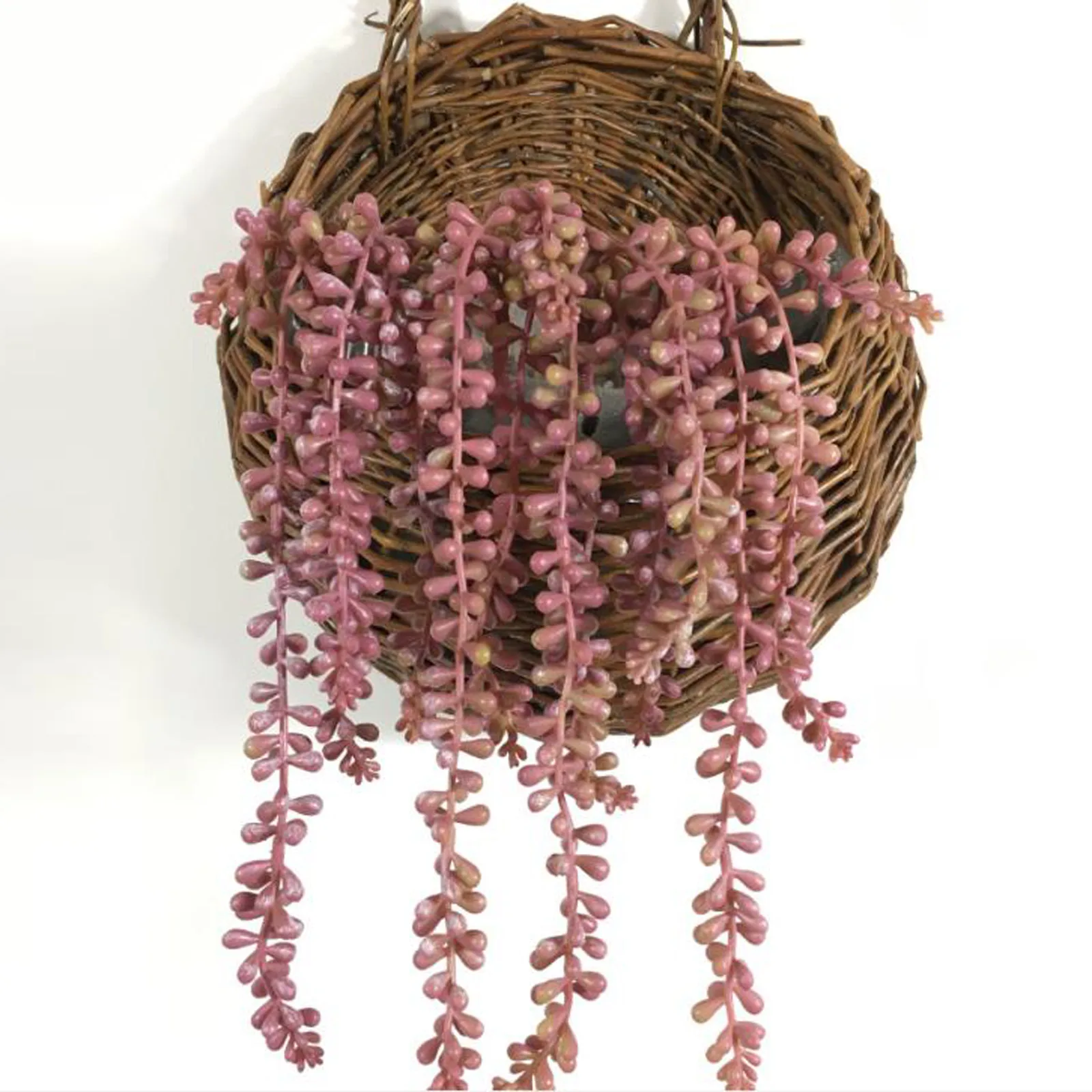 

Fake String Of Pearls Simulation Green Plants Wall Hanging Decoration Prop For Home Garden DIY Decor Artificial Succulents