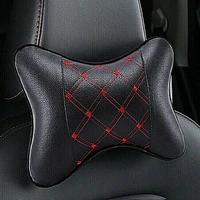 accessories car headrest comfortable cushion home neck pillow pu leather 26cm18cm8cm