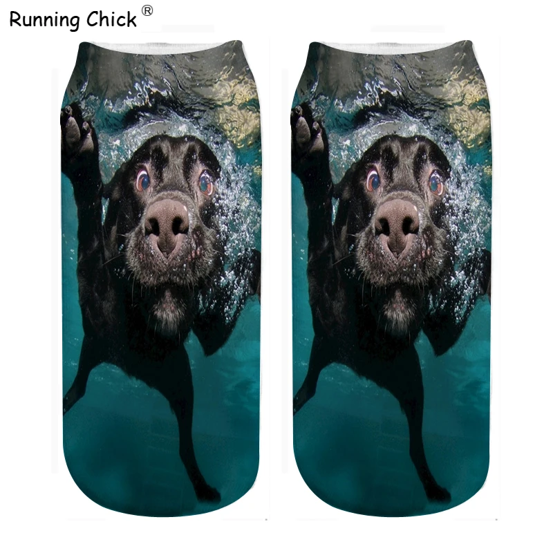 Работает с узорами в виде цыпленка собаки и плавательные Носки рисунком новинки