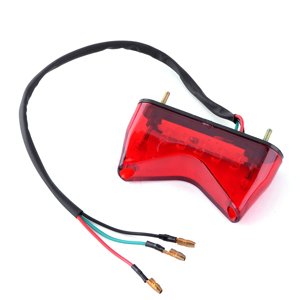 12V Motorcycle Rear Brake 5 LED Tail Stop Light Lamp For Honda Kawasaki Yamaha Suzuki Dirt Accessories Decorative Emark | - Фото №1