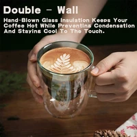christmas tree double walled glass cups coffee mugs creative milk juice insulation star wish cup creative gift 200ml