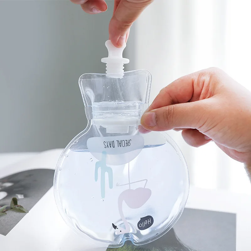 2351 мультяшная прозрачная Портативная сумка для орошения теплая ручная воды дома