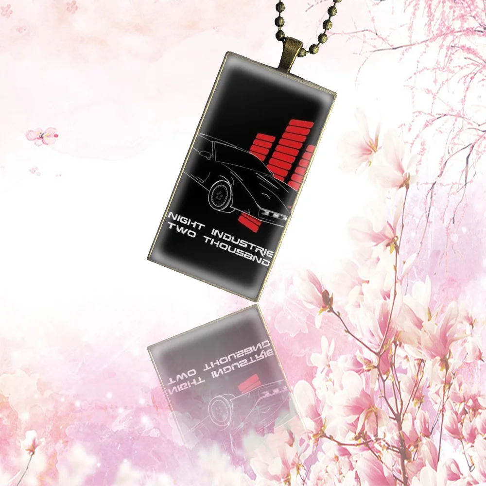 Knight Rider Китт автомобиля модное ожерелье ручной работы прямоугольник Форма колье