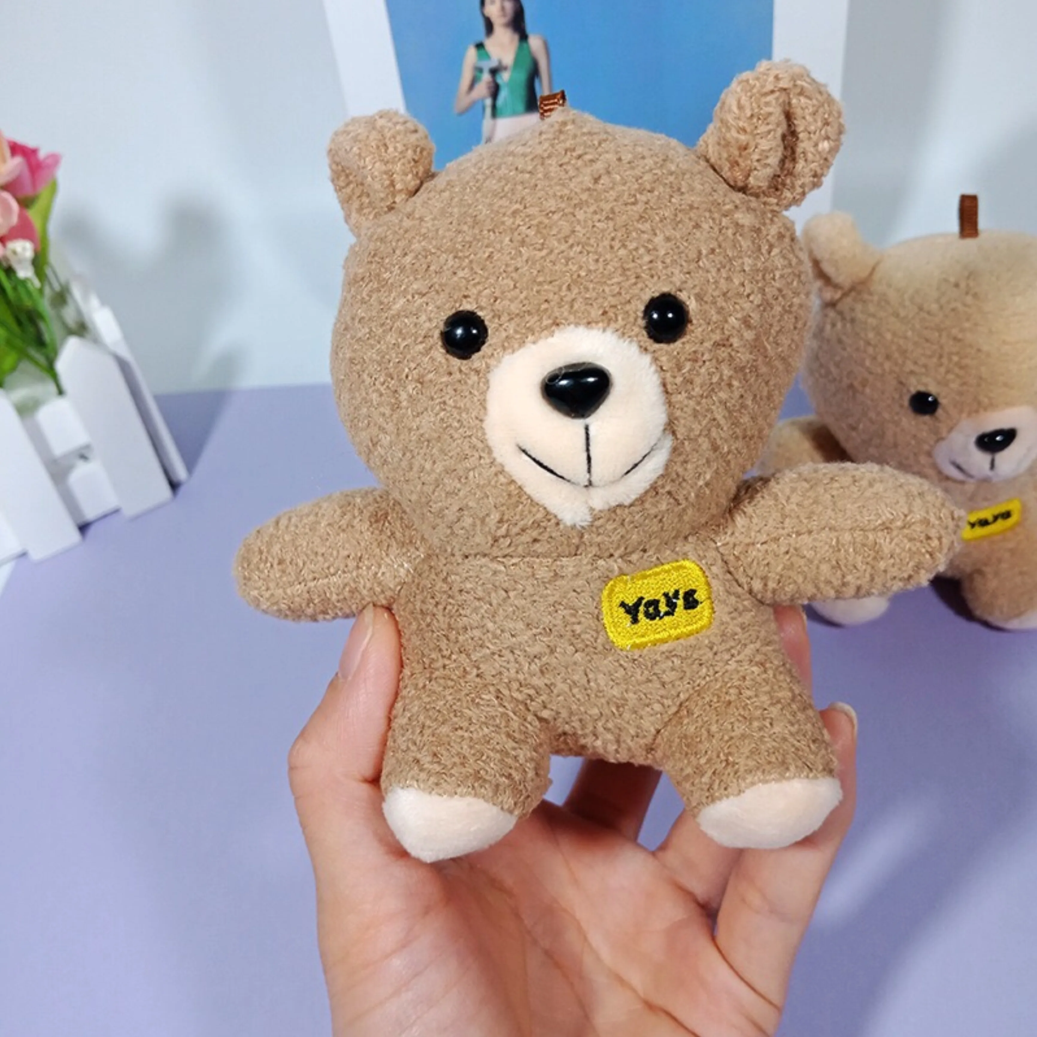 

Yaya bear stuffed toys doll, 11CM Stuffed Plush TOY DOLL with keyring birthday gift, wedding gift, Christmas gift